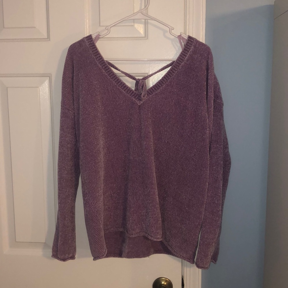 LIGHT PURPLE PLUSH SWEATER